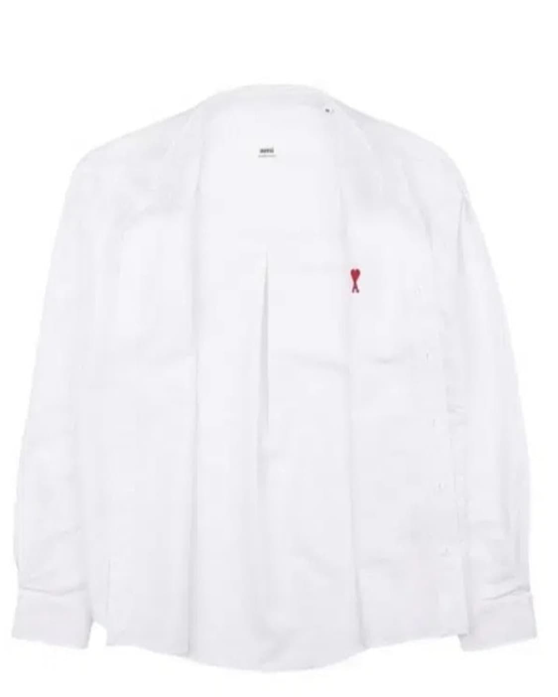 아미 스몰하트 레드로고 셔츠 XS-XL 상품이미지5