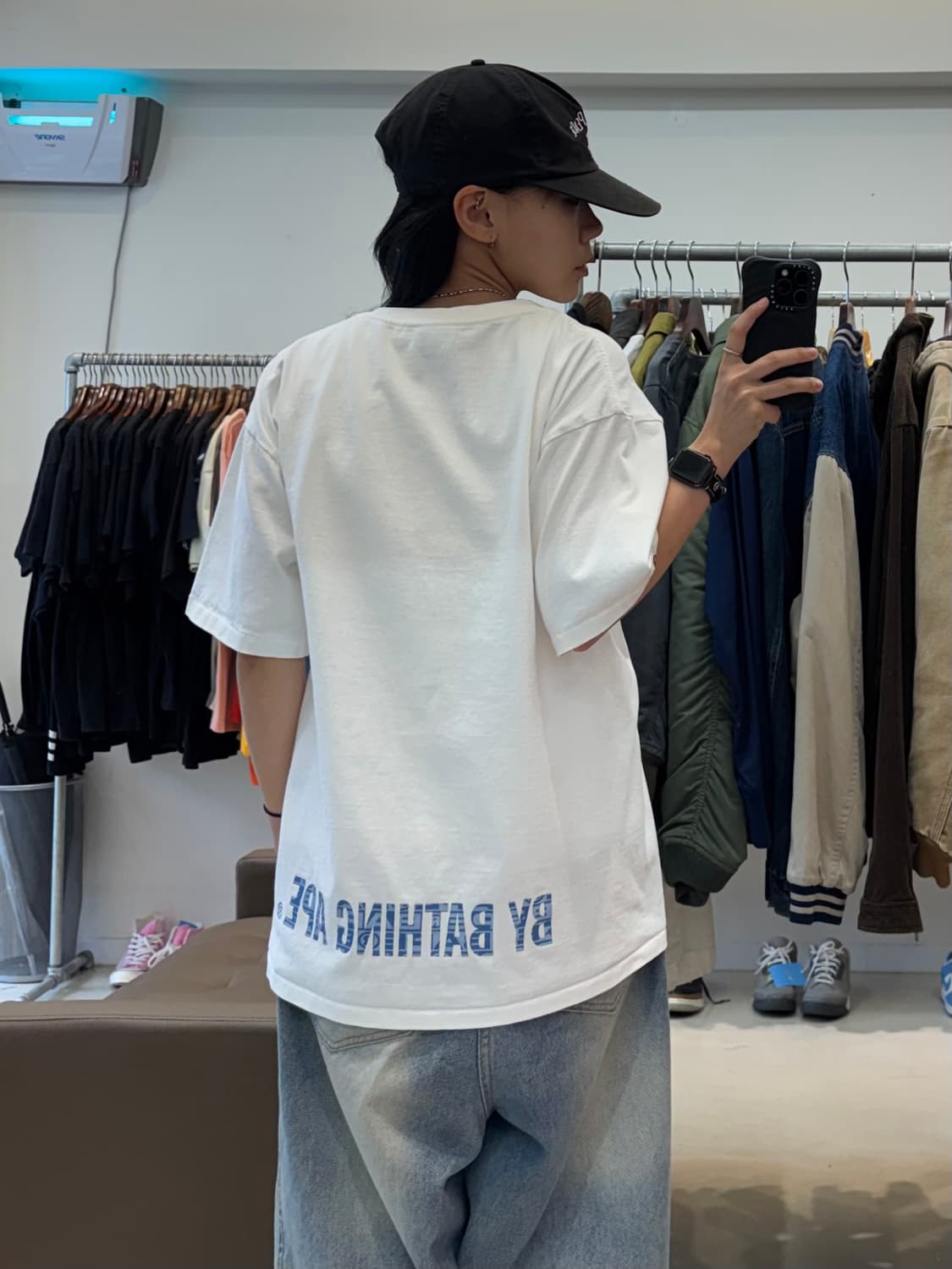 베이프 럭스 스포츠 패턴 에이프 페이스 티셔츠 상품이미지7