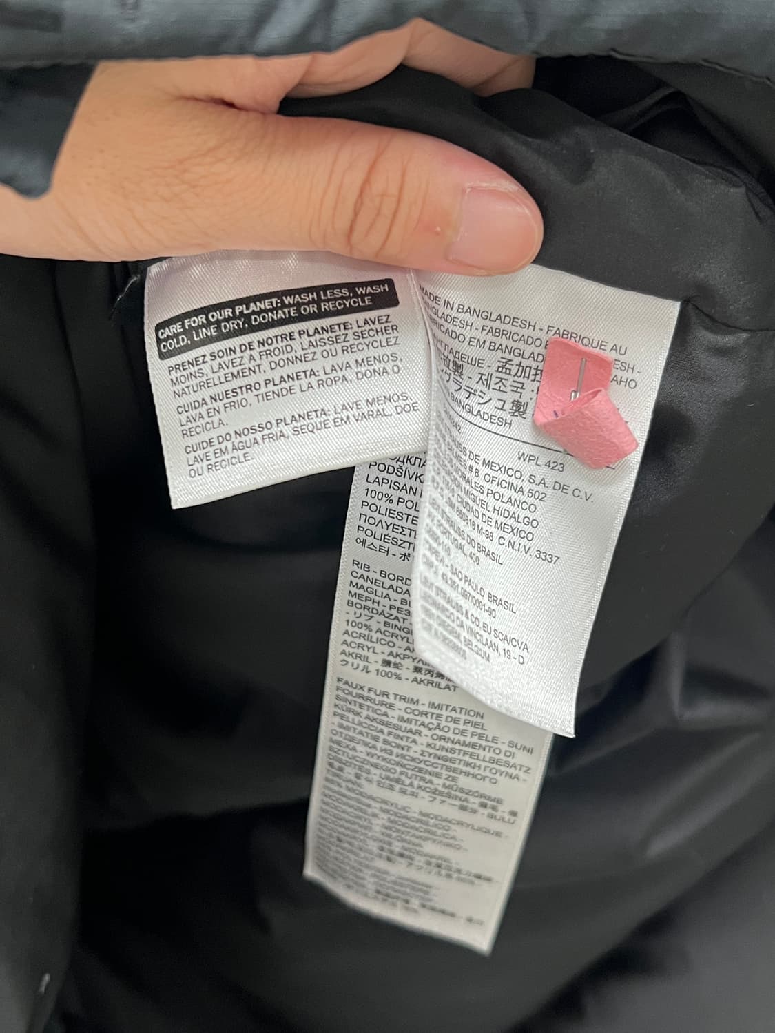 리바이스 구스다운 롱 패딩 블랙 상품이미지5