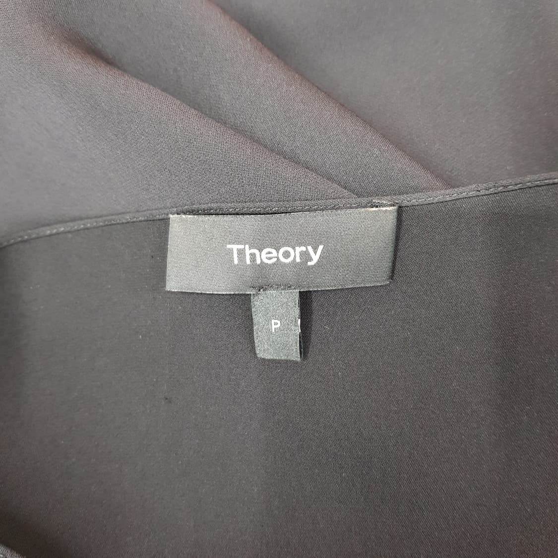 띠어리 Theory 실크 배색 밴딩 블라우스 P사이즈 상품이미지6