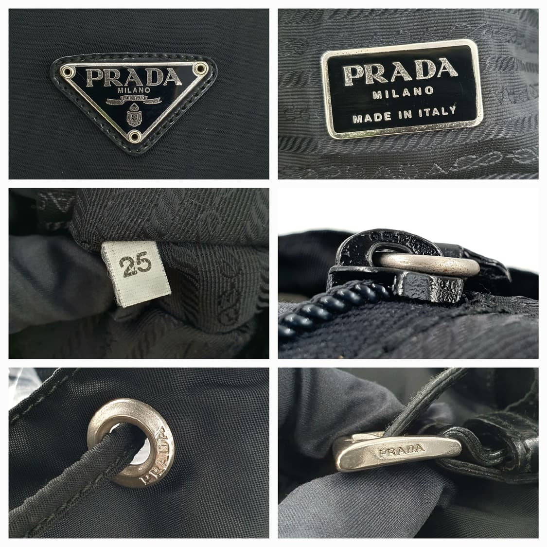 프라다 리나일론 투포켓 백팩 미듐M 상품이미지4