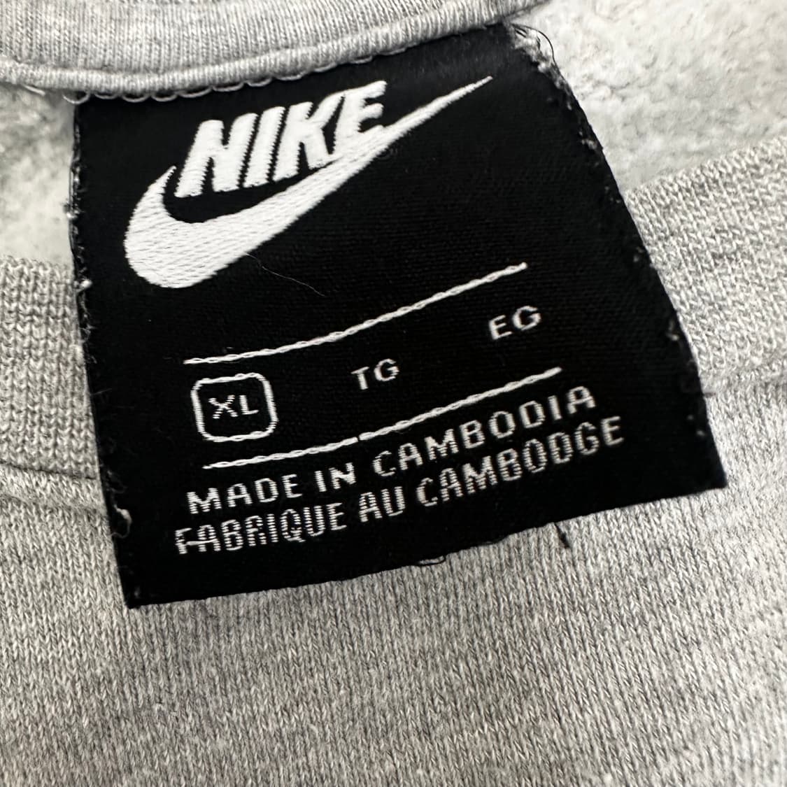 NIKE 나이키 기모 맨투맨 그레이 XL 상품이미지3