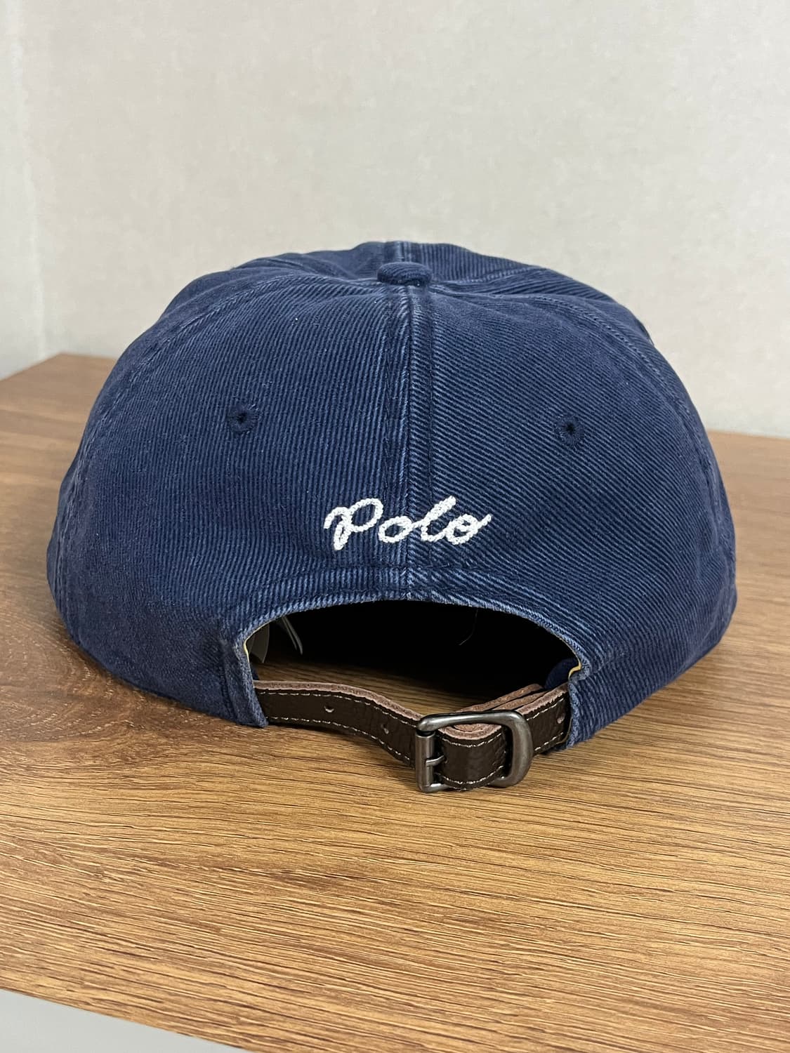폴로 아플리케 트윌 볼캡 네이비 상품이미지5
