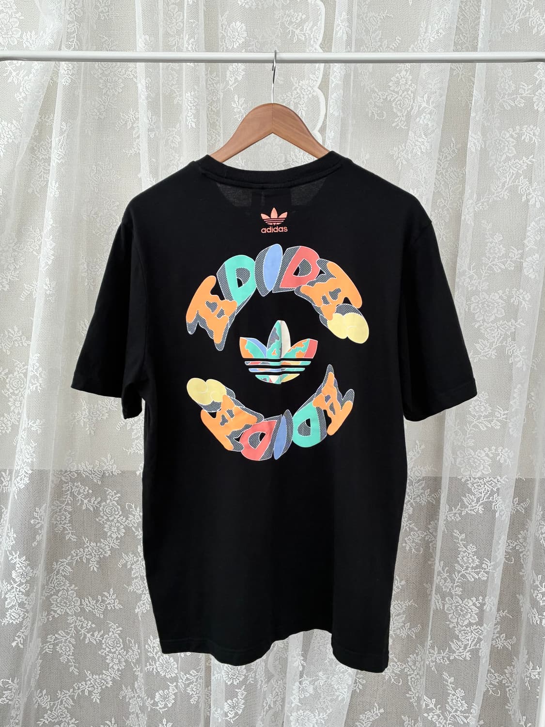 2XL) 아디다스 그래픽 반팔 티셔츠 블랙 상품이미지1