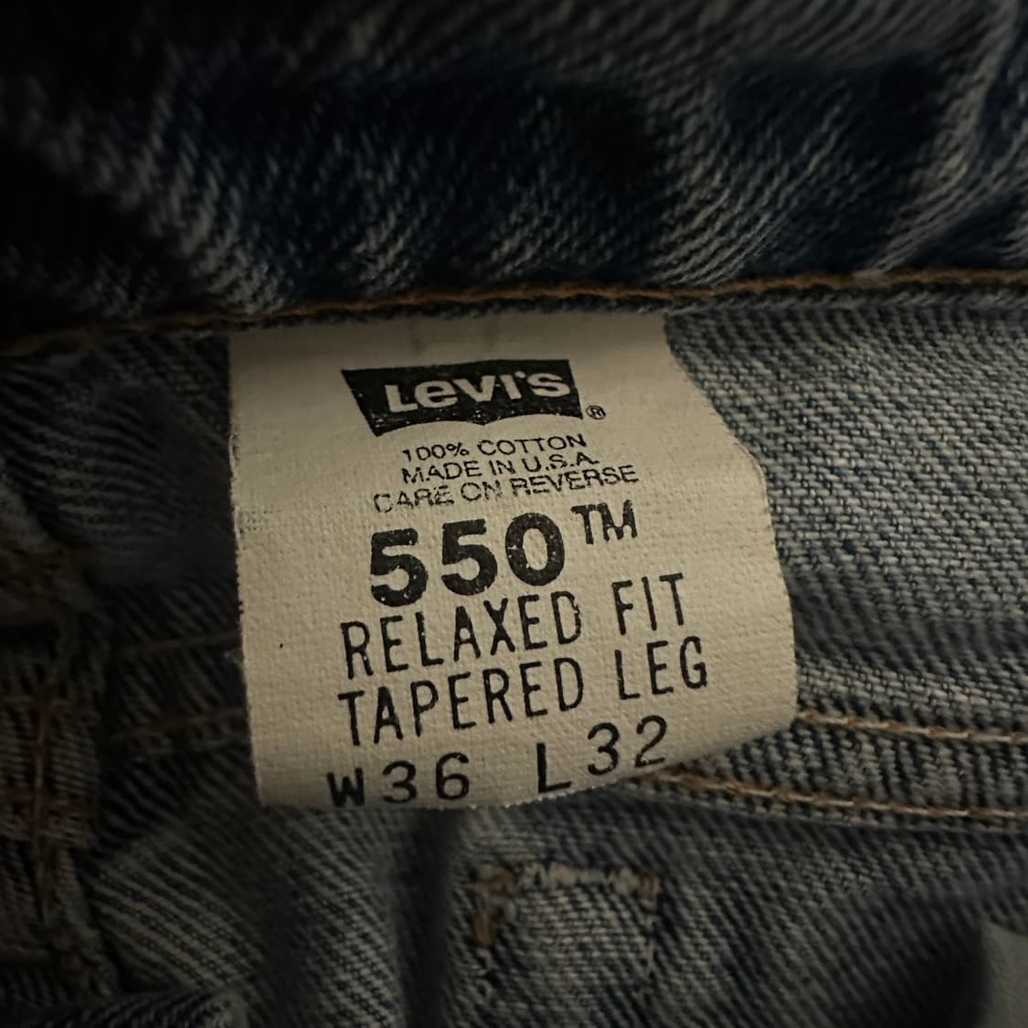 LEVI'S 550 90's usa made denim pants 상품이미지6