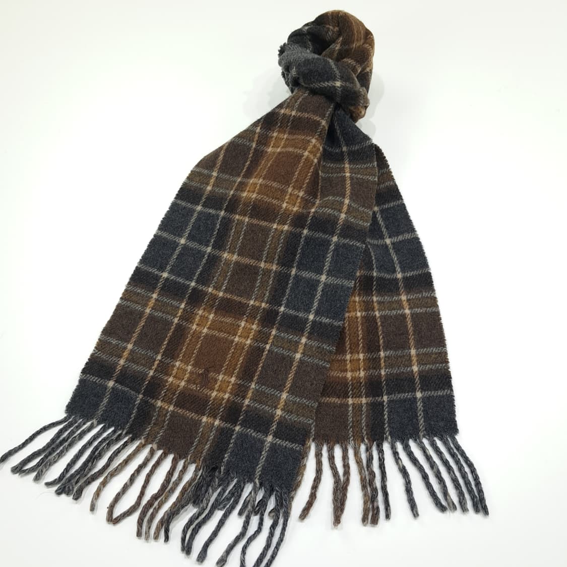 MX372 [Made in Italy] 폴로 헤링본 위브 브라운 타탄  상품이미지2