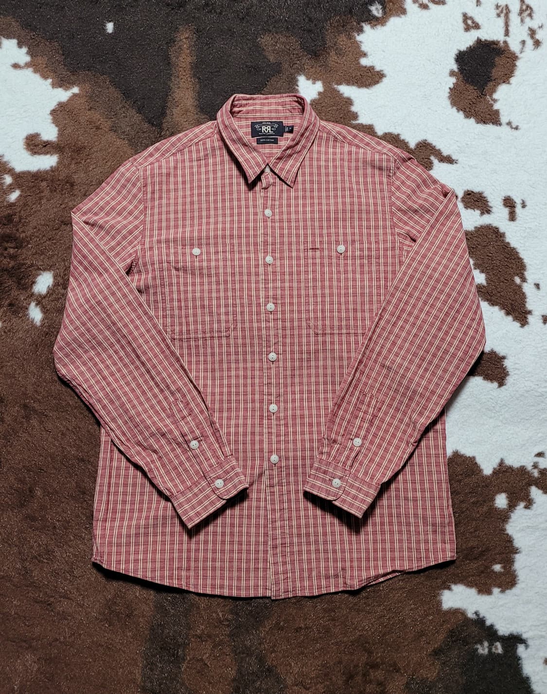 RRL 남성용 체크 남방(XL) 상품이미지1