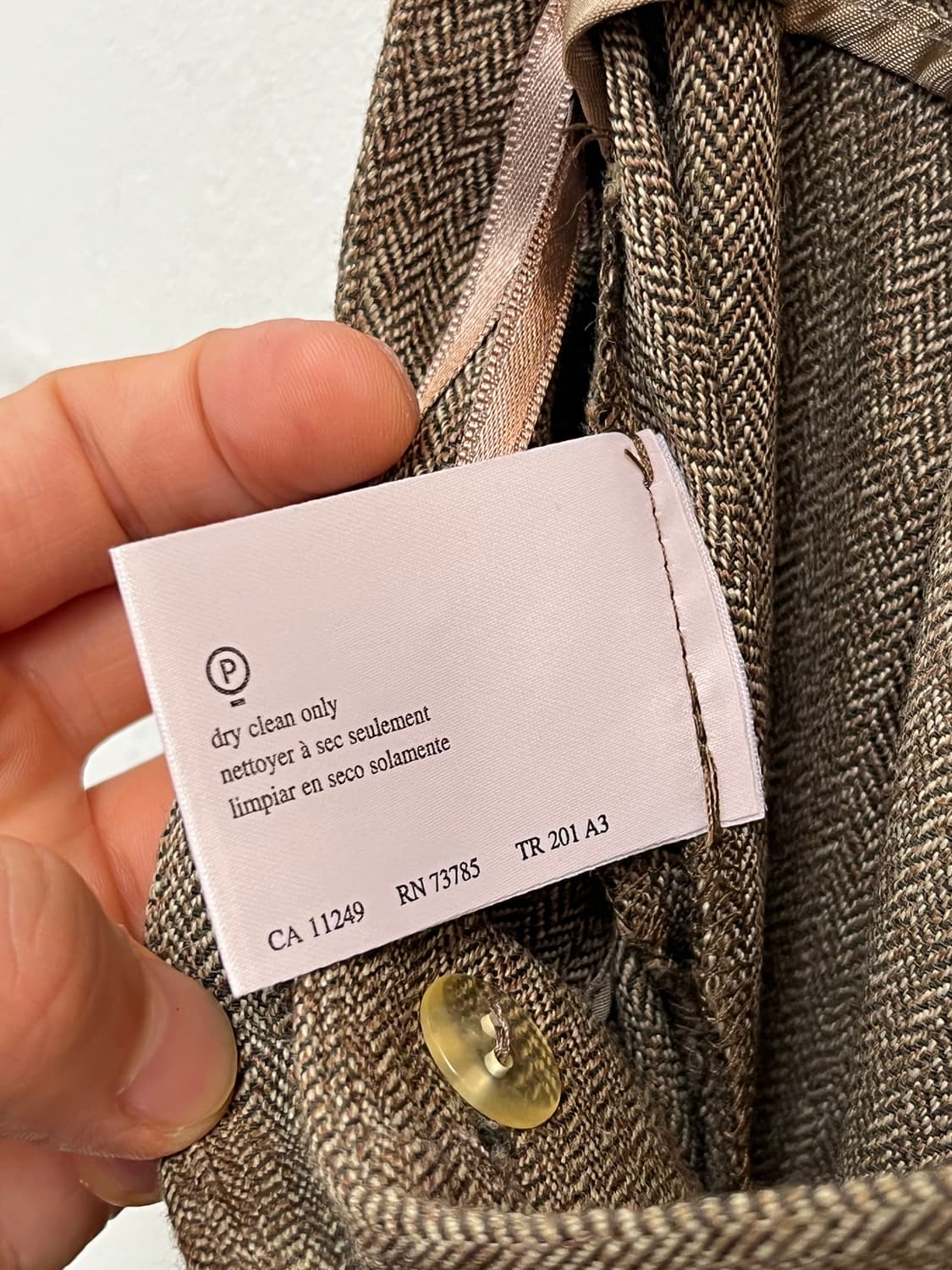 Laura Ashley 울 헤링본 와이드 팬츠 EU 34 상품이미지6