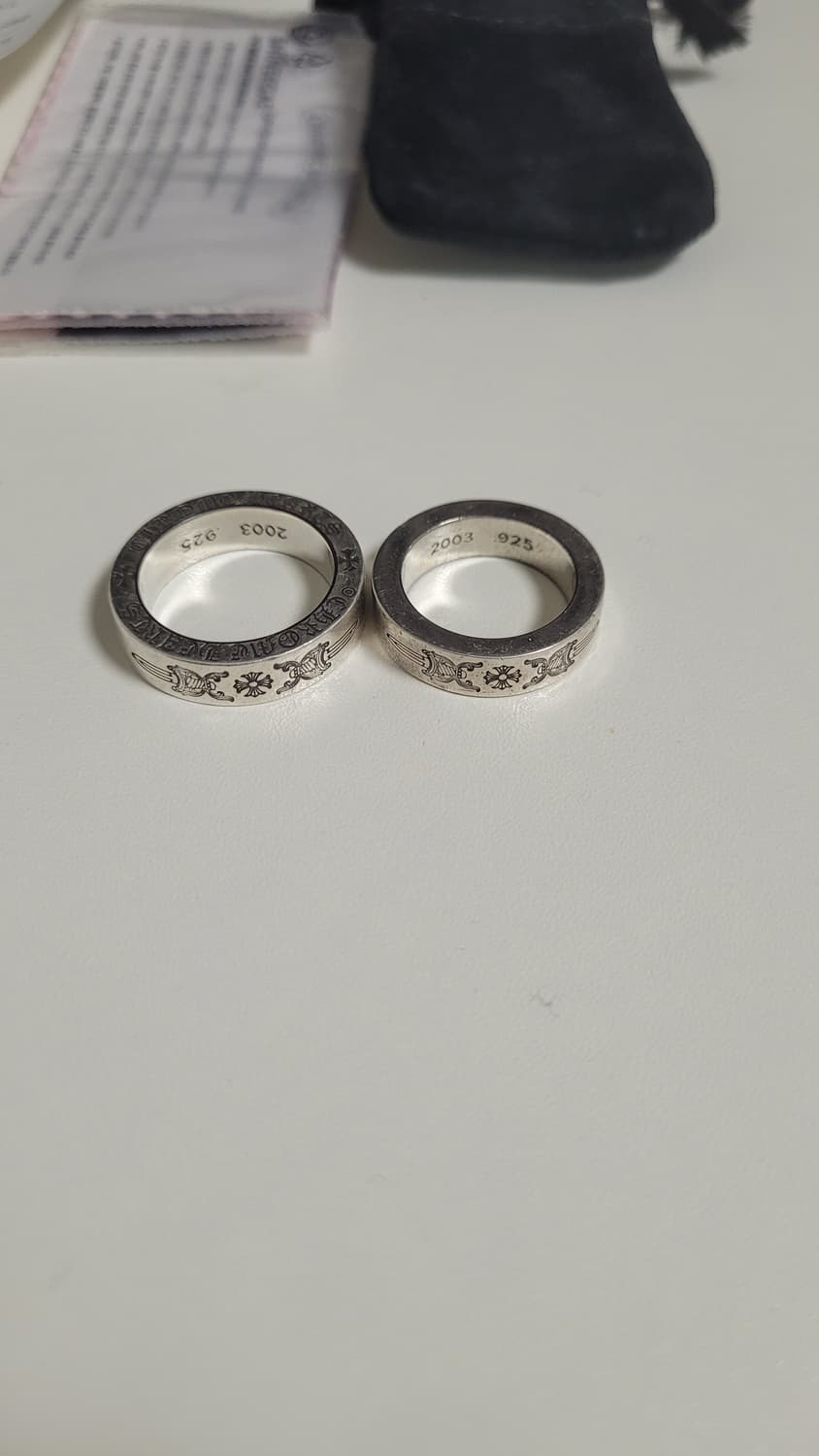 크롬하츠 대거 스페이서링 us6, us8.5 세트로 팝니다. 상품이미지5