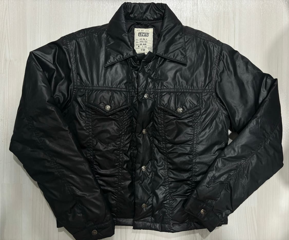 리바이스 크롭 패딩셔츠 자켓 상품이미지1