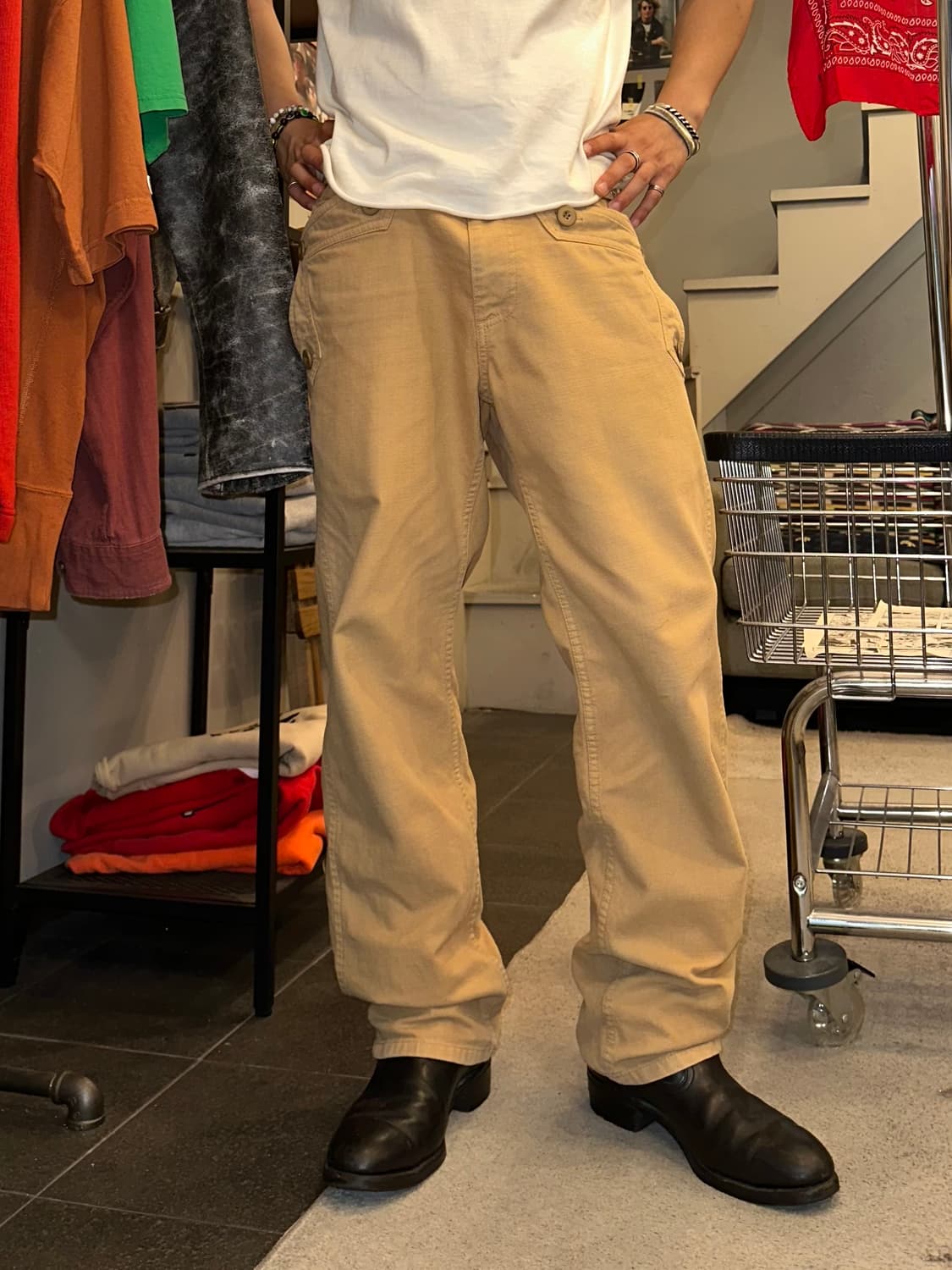 Final Home pocket button cotton pants 상품이미지1
