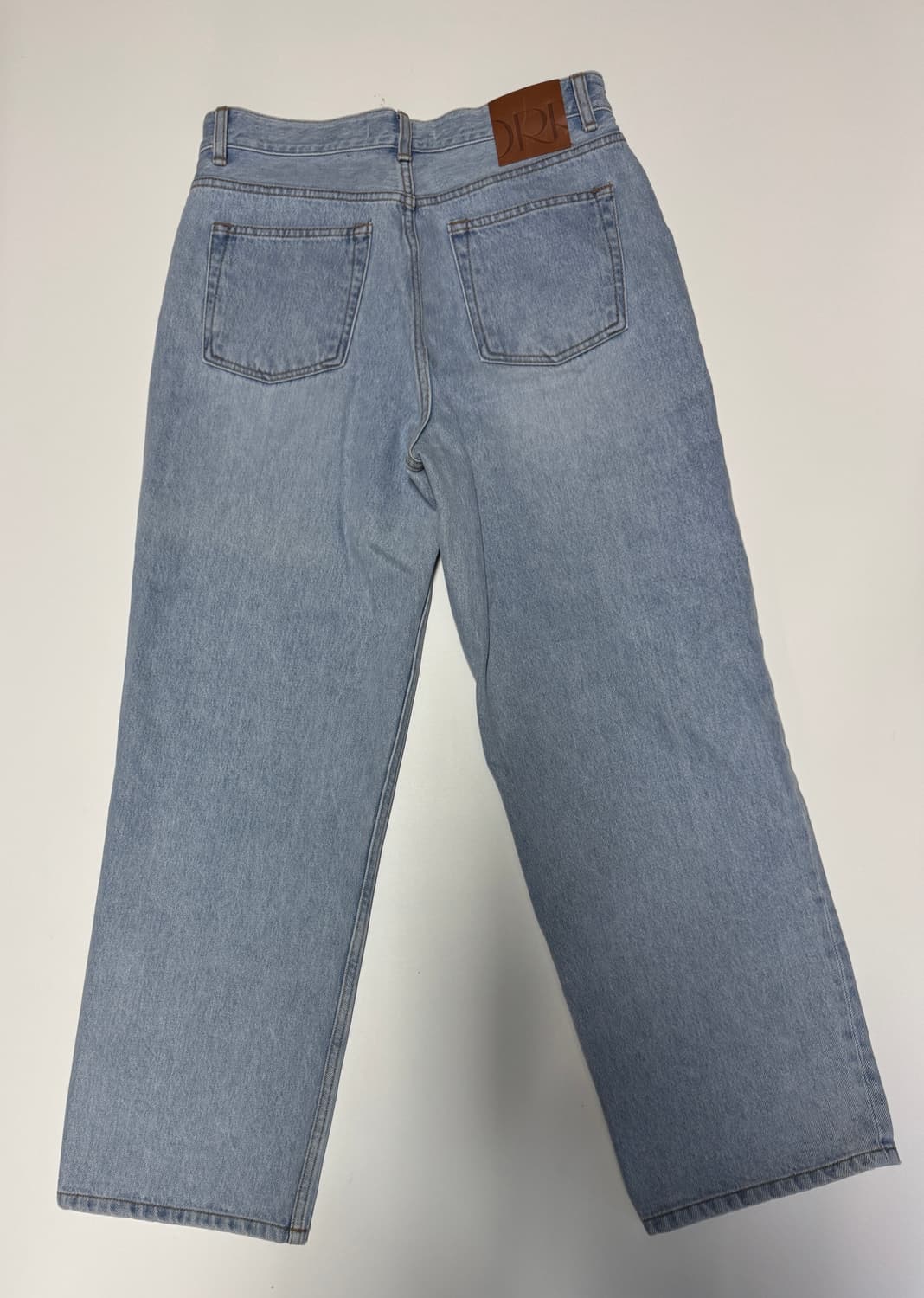 여성 오르 Orr 이쁜 연청 와이드 데님팬츠 L 상품이미지2