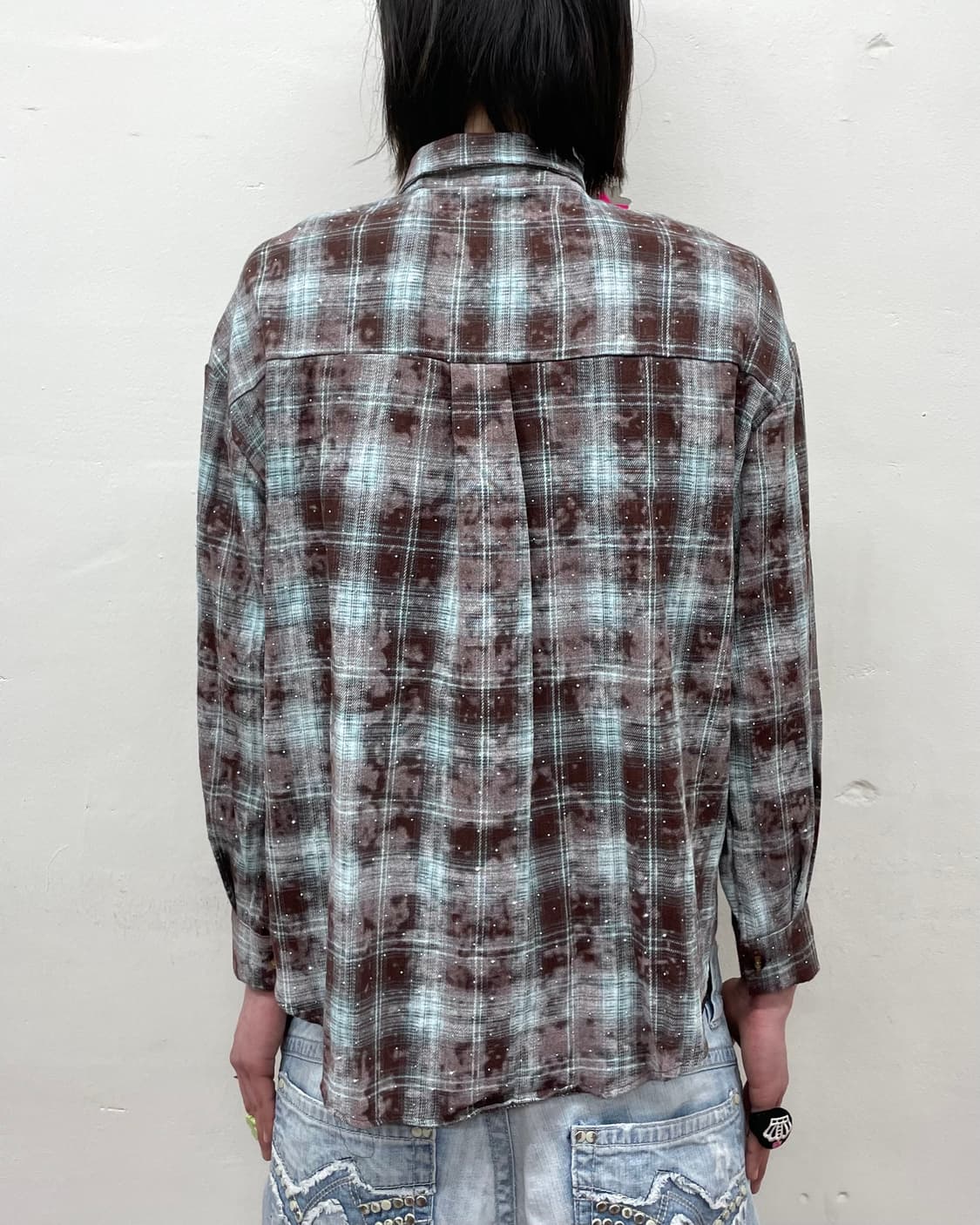 Cubic Glossy Checkered Shirt 상품이미지2