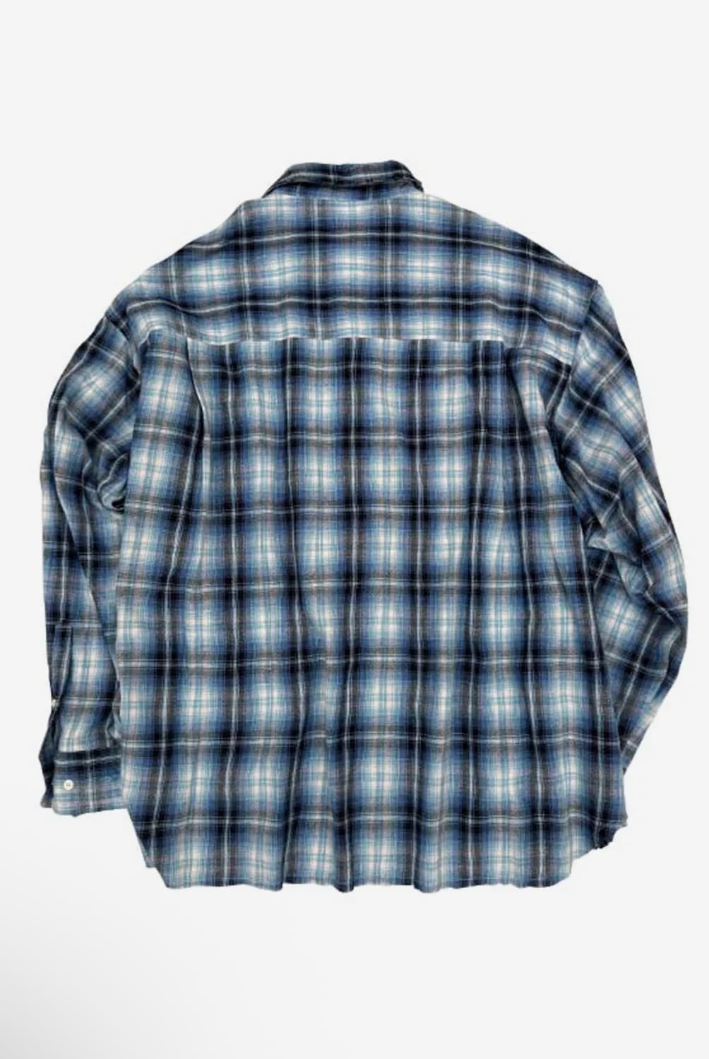 오디너리피플 블루 체크 셔츠 상품이미지5