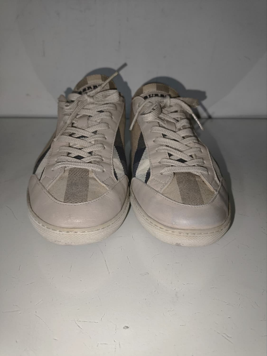 41 260mm 버버리 노바체크 캔버스 스니커즈 신발 상품이미지3