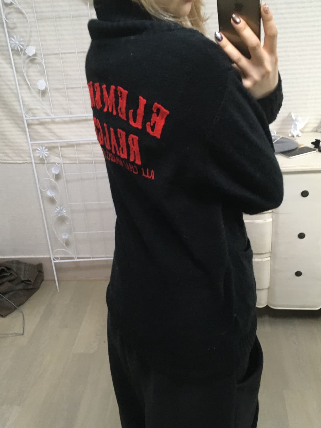 일본빈티지 y2k R.Contents 블랙 가디건 상품이미지5