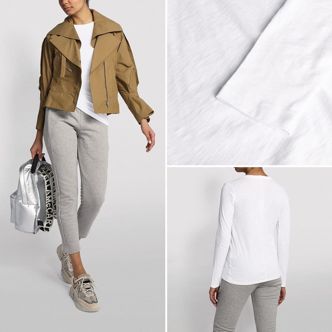 랙앤본 피마 코튼 화이트 티셔츠 상품이미지2