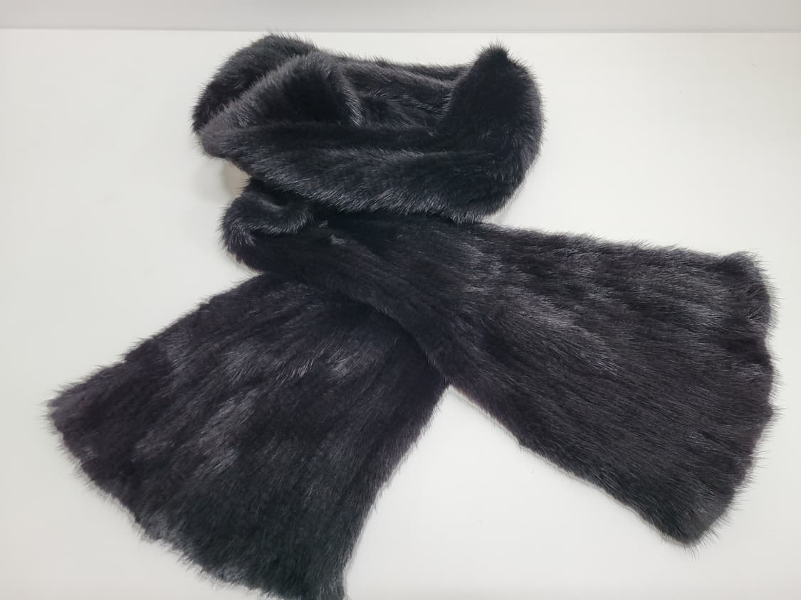 JINDO Sheborn 진도 쉬본 블랙 밍크 머플러 / 총장 180
 상품이미지2