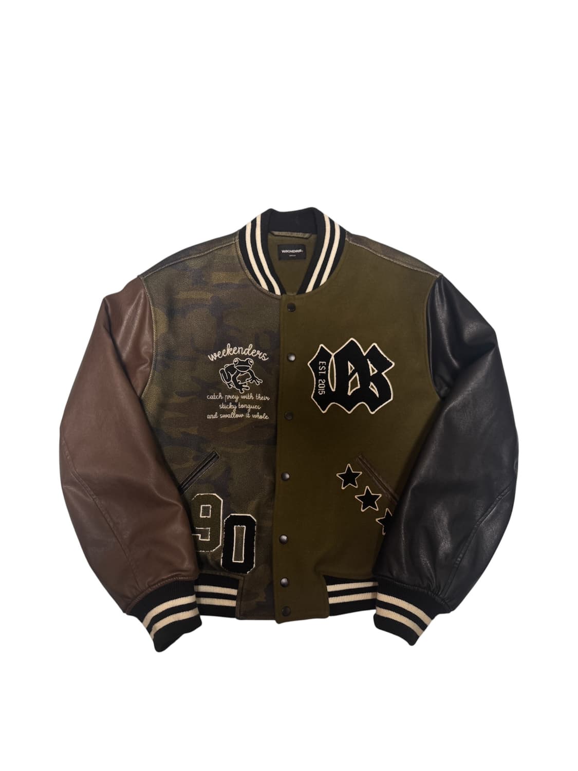 Wkndrs FROG STADIUM JACKET (KHAKI) 상품이미지1