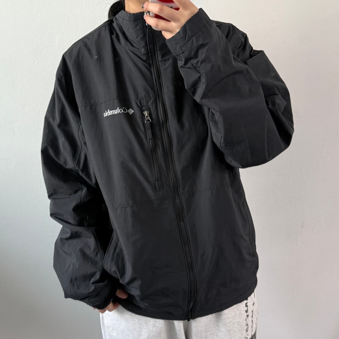 [L] 컬럼비아 블랙 바람막이 상품이미지1