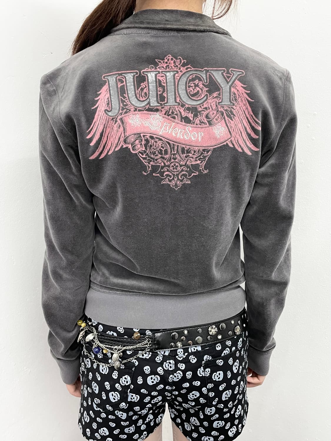 쥬시꾸뛰르 회핑 벨로아 집업💕 상품이미지4