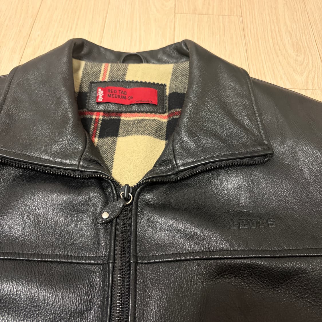 리바이스 레드탭 카우레더 싱글 자켓 상품이미지3