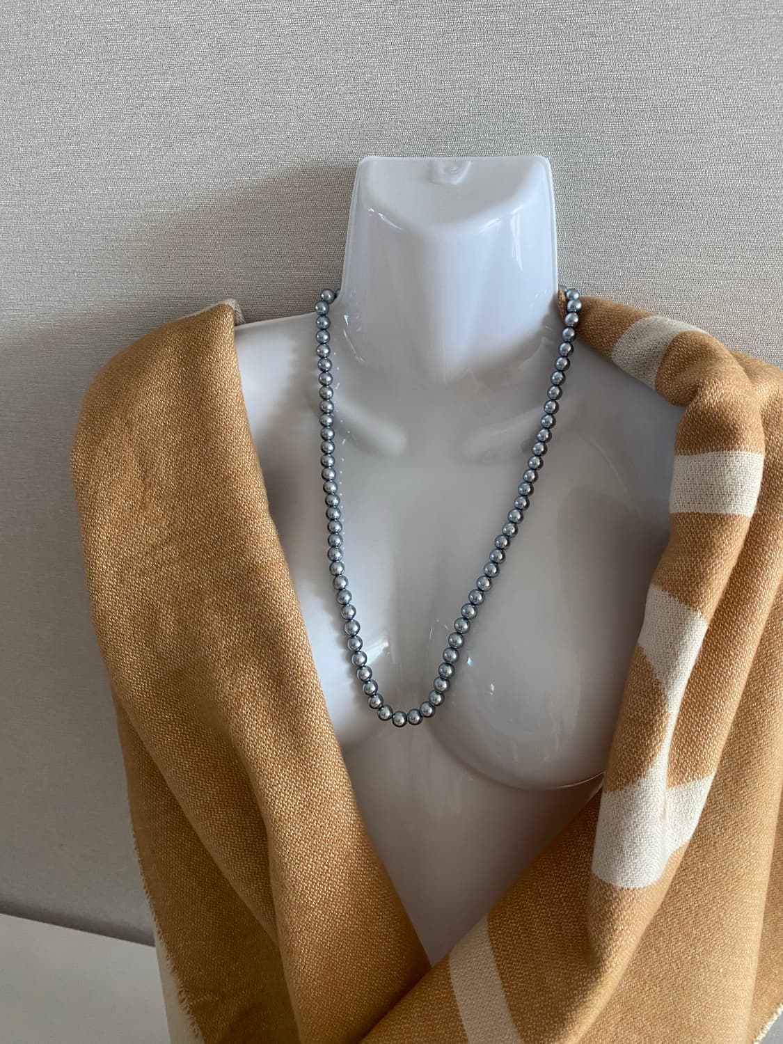 빈티지 블루 펄 목걸이 주얼리 상품이미지5
