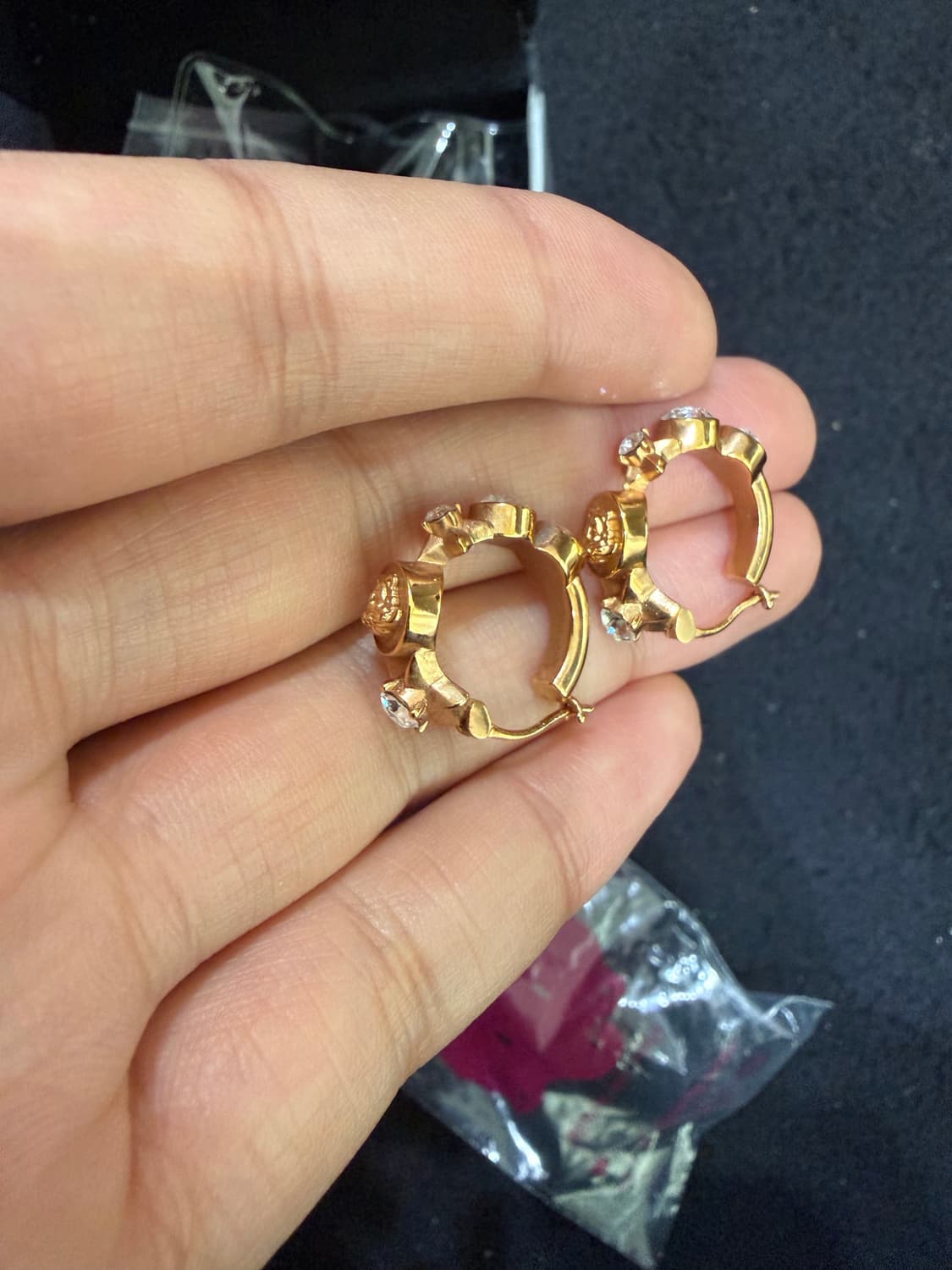 베르사체 골드 귀걸이 상품이미지3