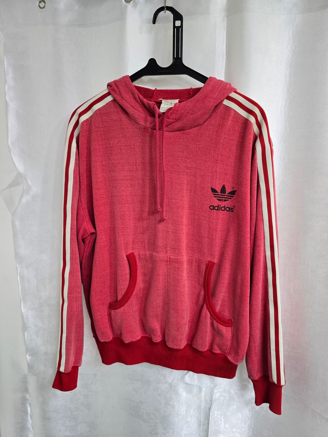 아디다스 올드스쿨 삼선 핑크 후드티 (1834) 상품이미지1