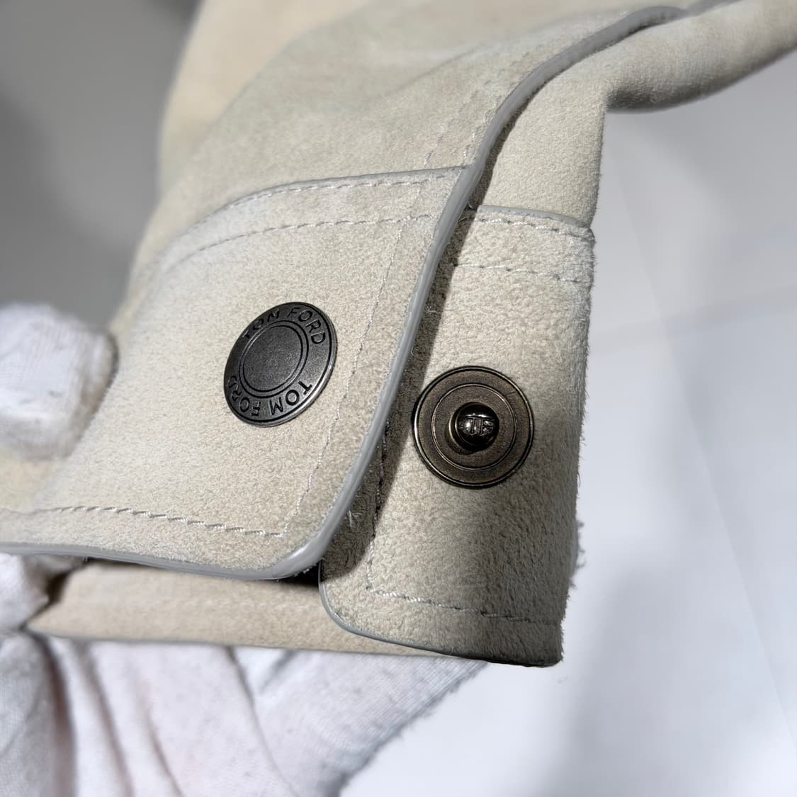 (A+/48) / 톰포드 베이지 버터리 스웨이드 웨스턴 자켓 상품이미지4