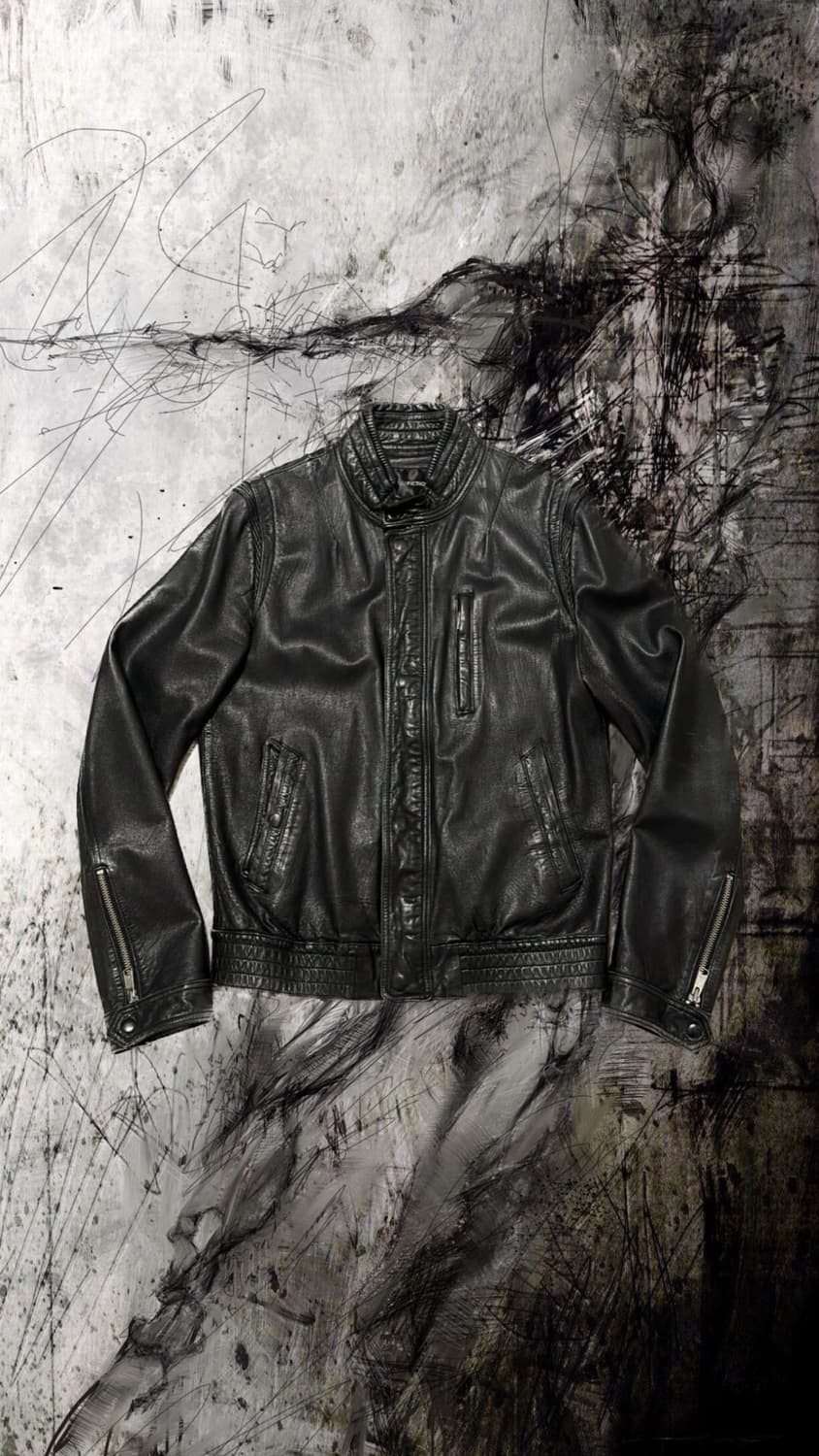 None Black Lambskin Rider Jacket 상품이미지1