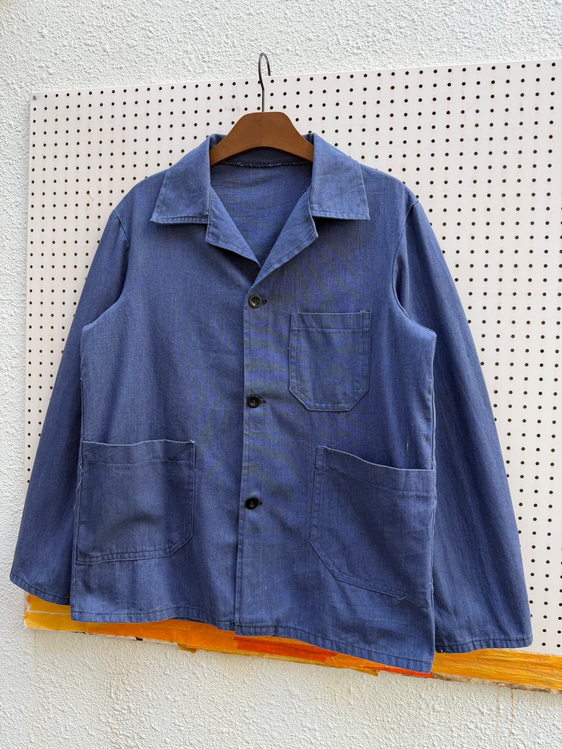 1980s LIGHTWEIGHT CHAMBRAY 샴브레이 프렌치워크자켓 상품이미지4