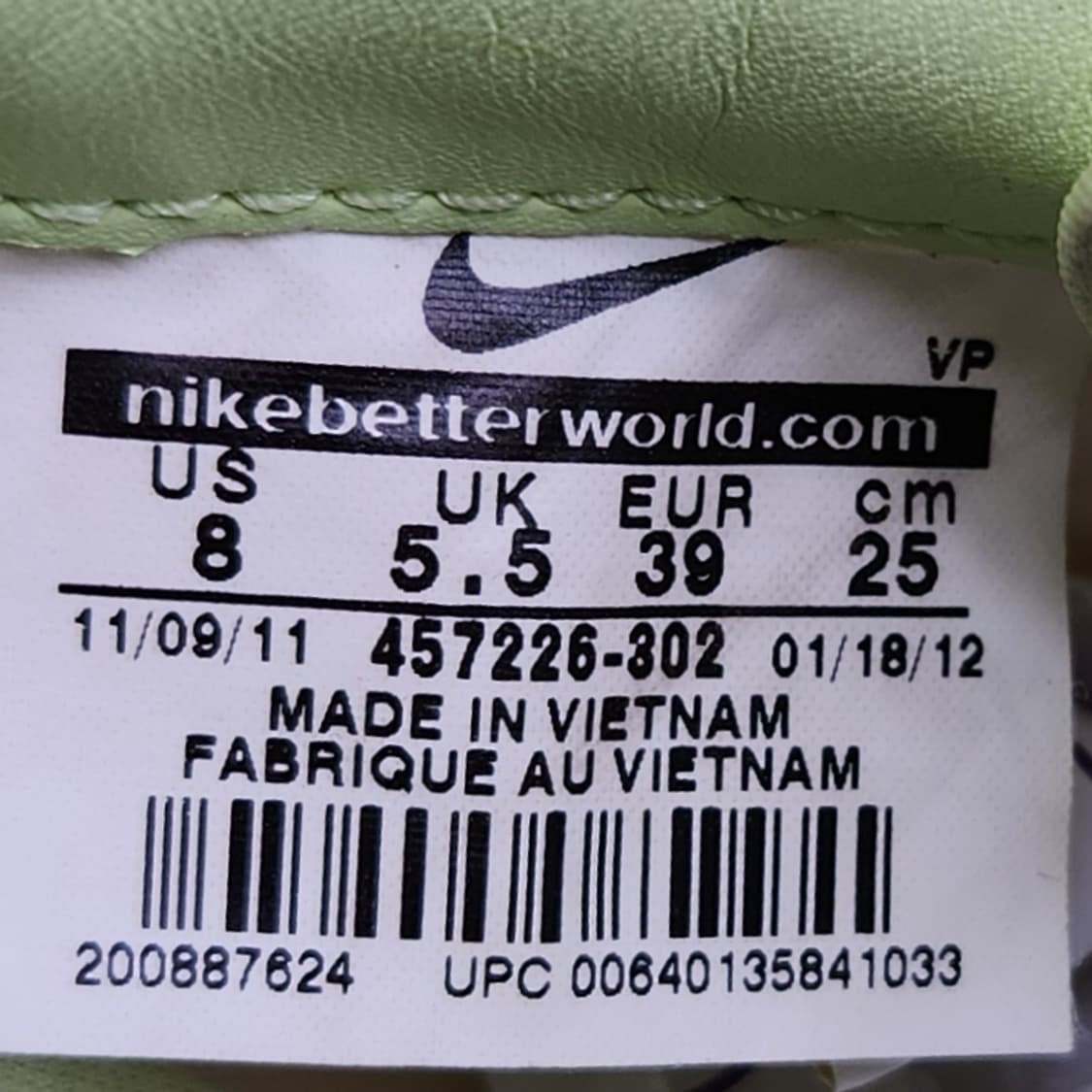 나이키 코르테즈 형광 운동화 250 상품이미지6