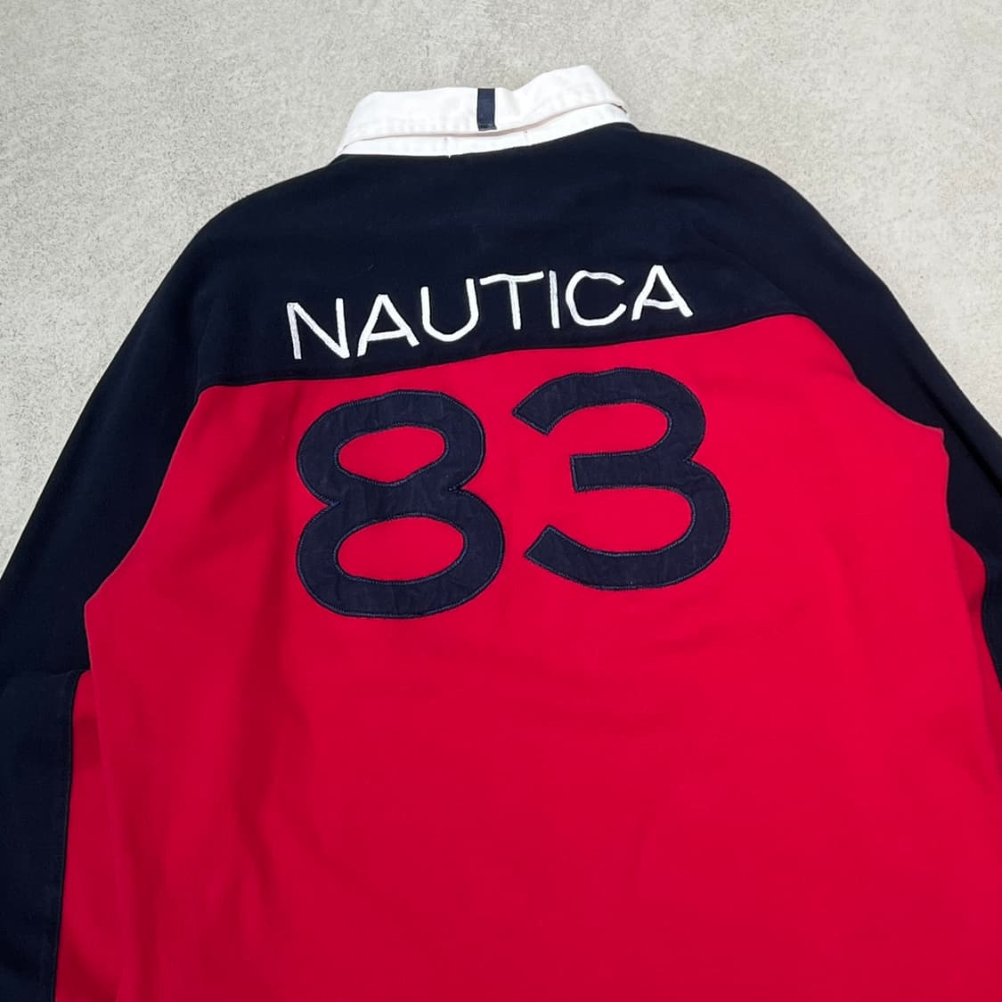 노티카 백로고 럭비티셔츠 s10818 상품이미지4