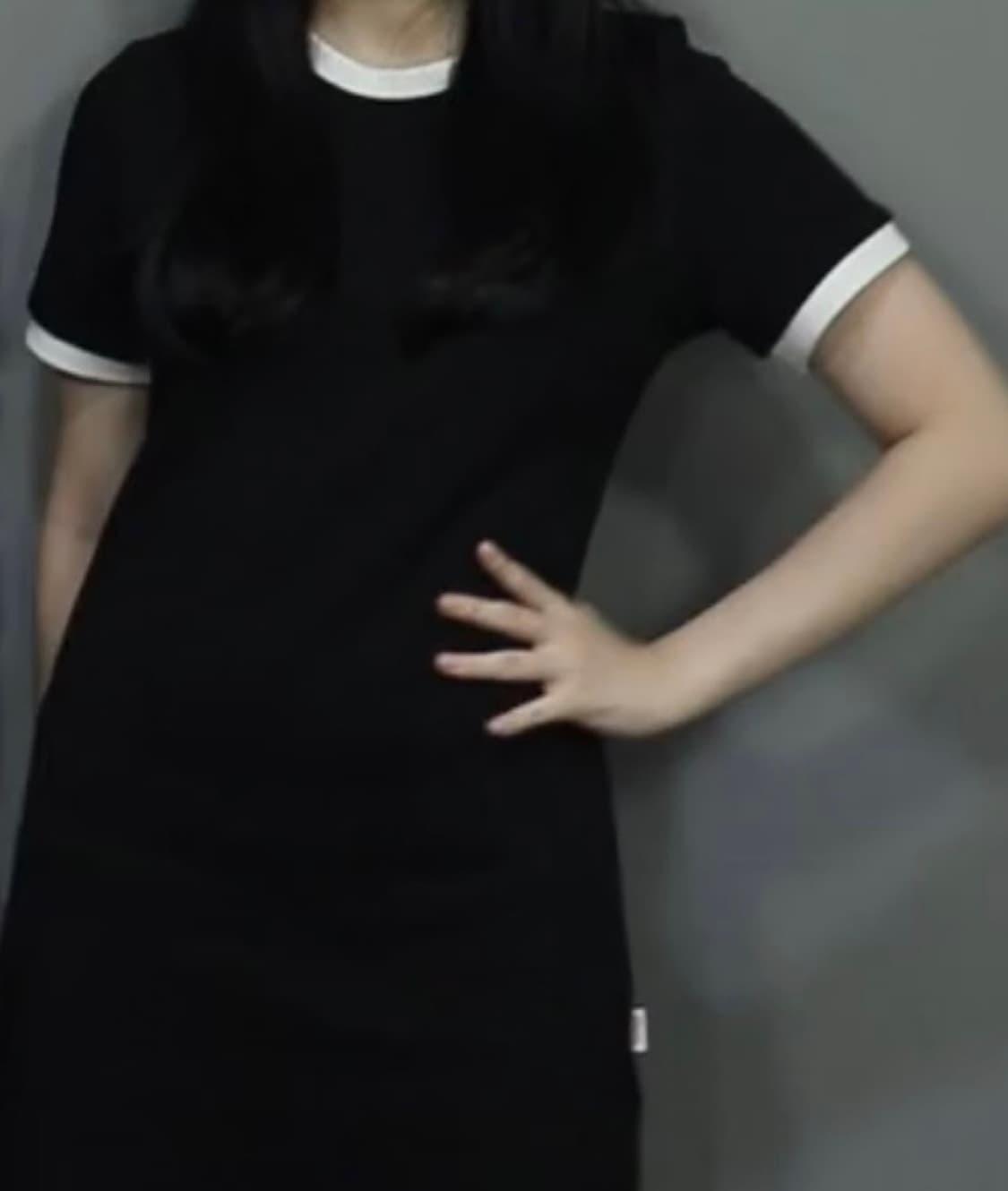 Ordinary holiday black mini dress ops 상품이미지4