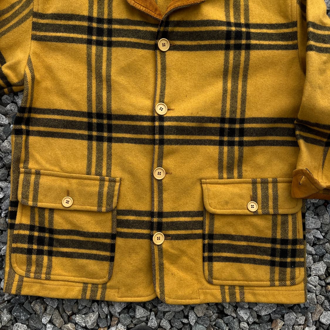 BENETTON(ITALY) 빈티지 체크코트 (실측확인) 상품이미지4