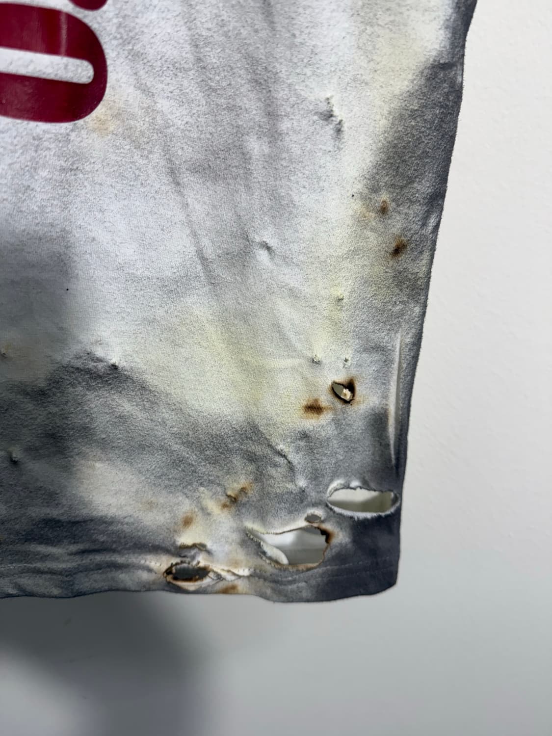 말보로 빈티지 디스트레스드 그릴드 데미지 반팔   상품이미지4