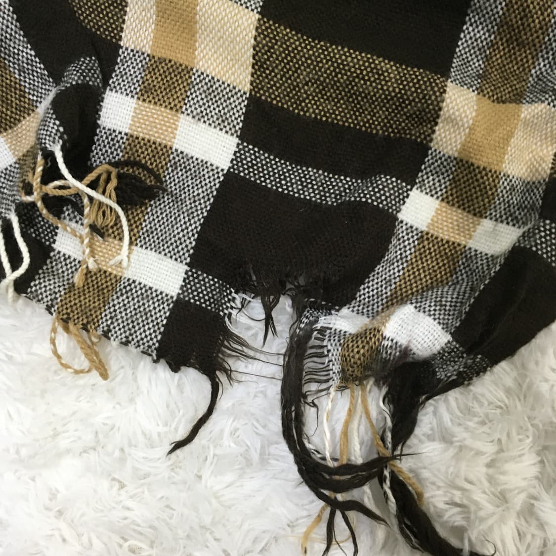 빈티지 브라운 체크 케이프 y2k 스트릿 갸루 펑키 일본빈티지645  상품이미지3