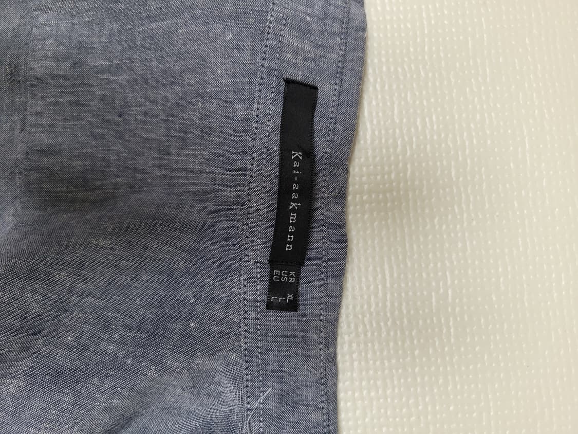 카이아크만 Kai-aakmann 남자 샴브레이 셔츠 110 네이비 상품이미지9