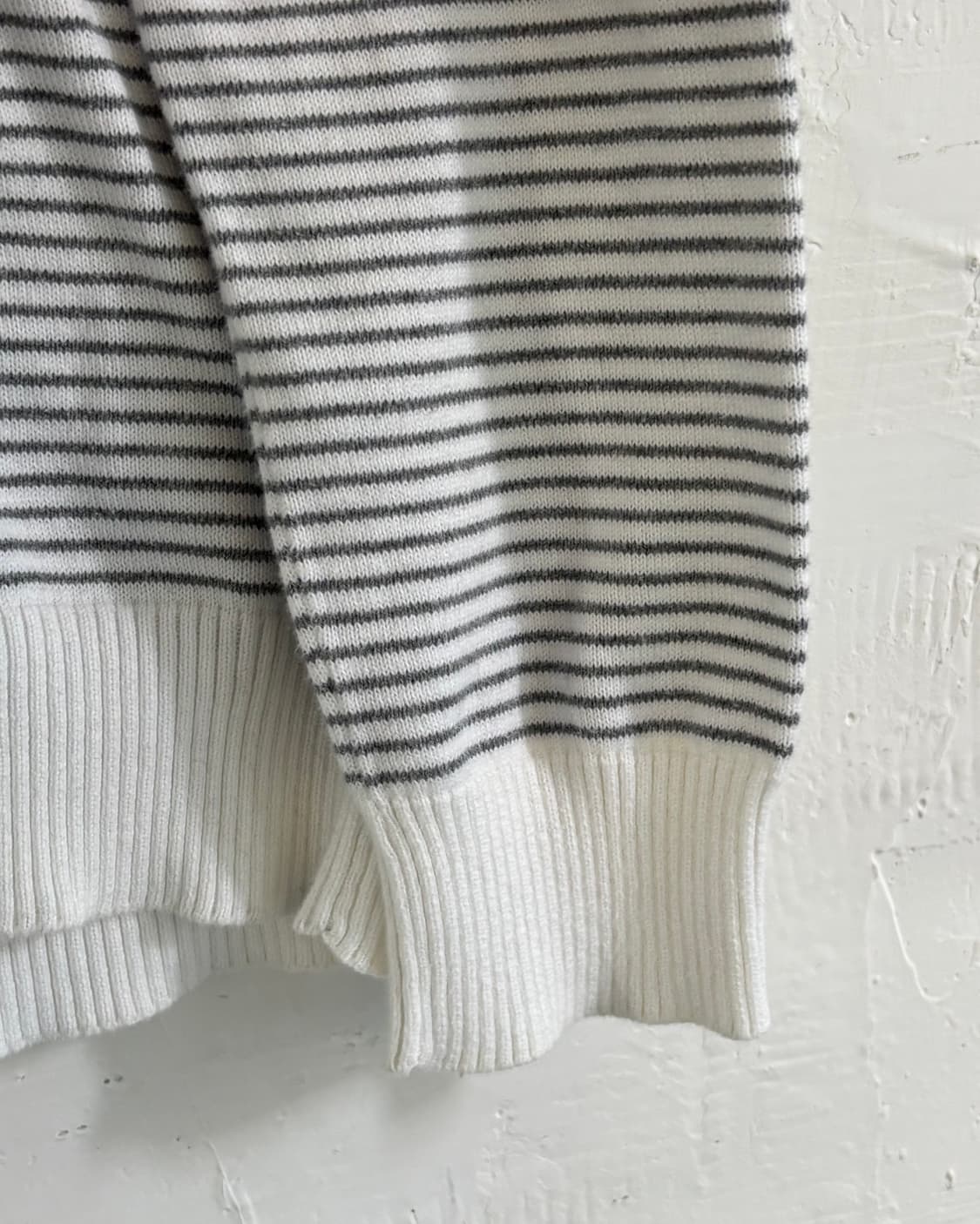 Burberry 버버리 블랙라벨 단가라 코튼 브이넥 니트 상품이미지5