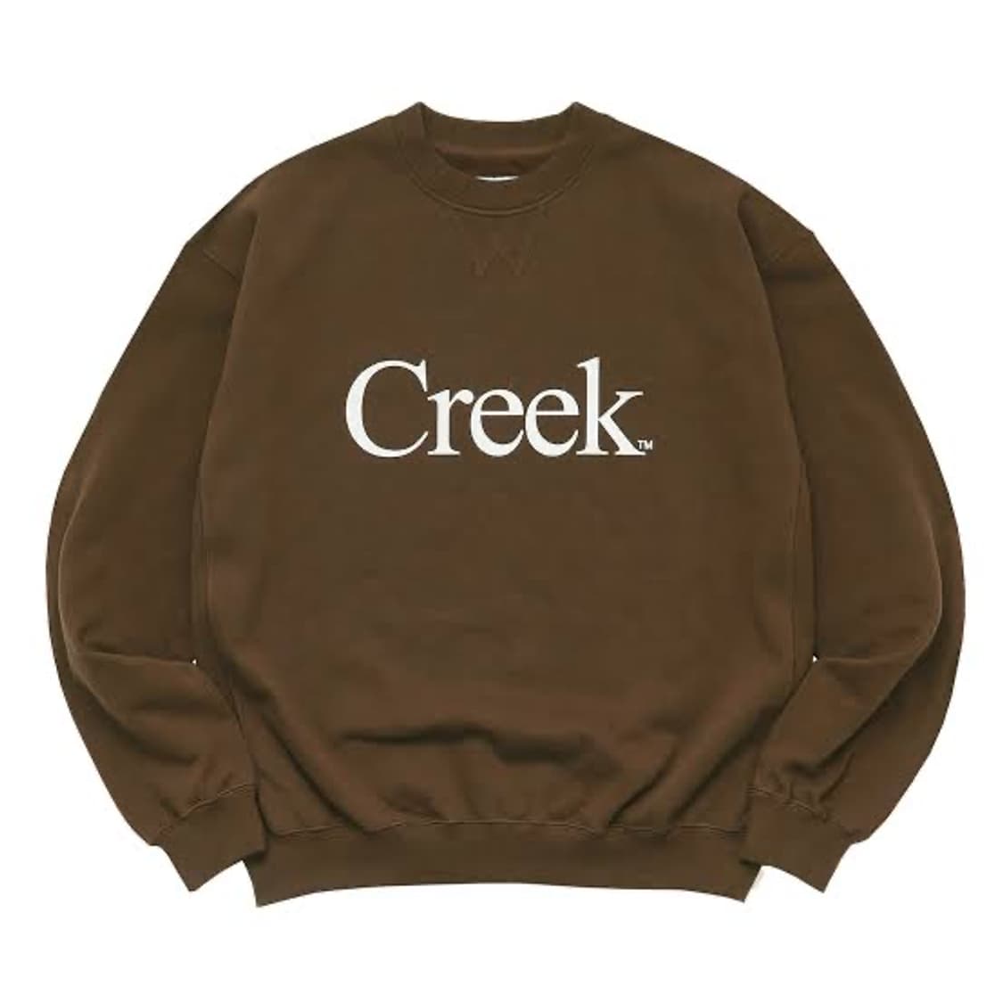 [L] Creek 크릭 x Whimsy 콜라보 한정판 맨투맨 브라운 상품이미지1