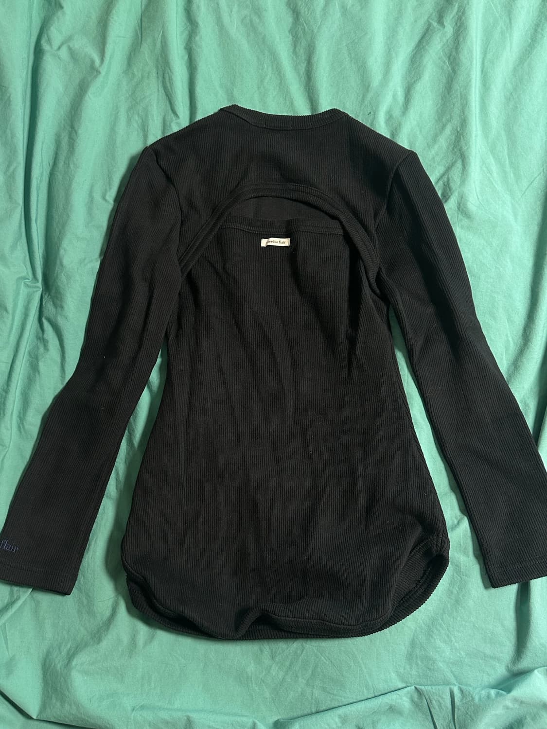 오버듀플레어 뒷트임 니트/짧은 원피스 상품이미지4