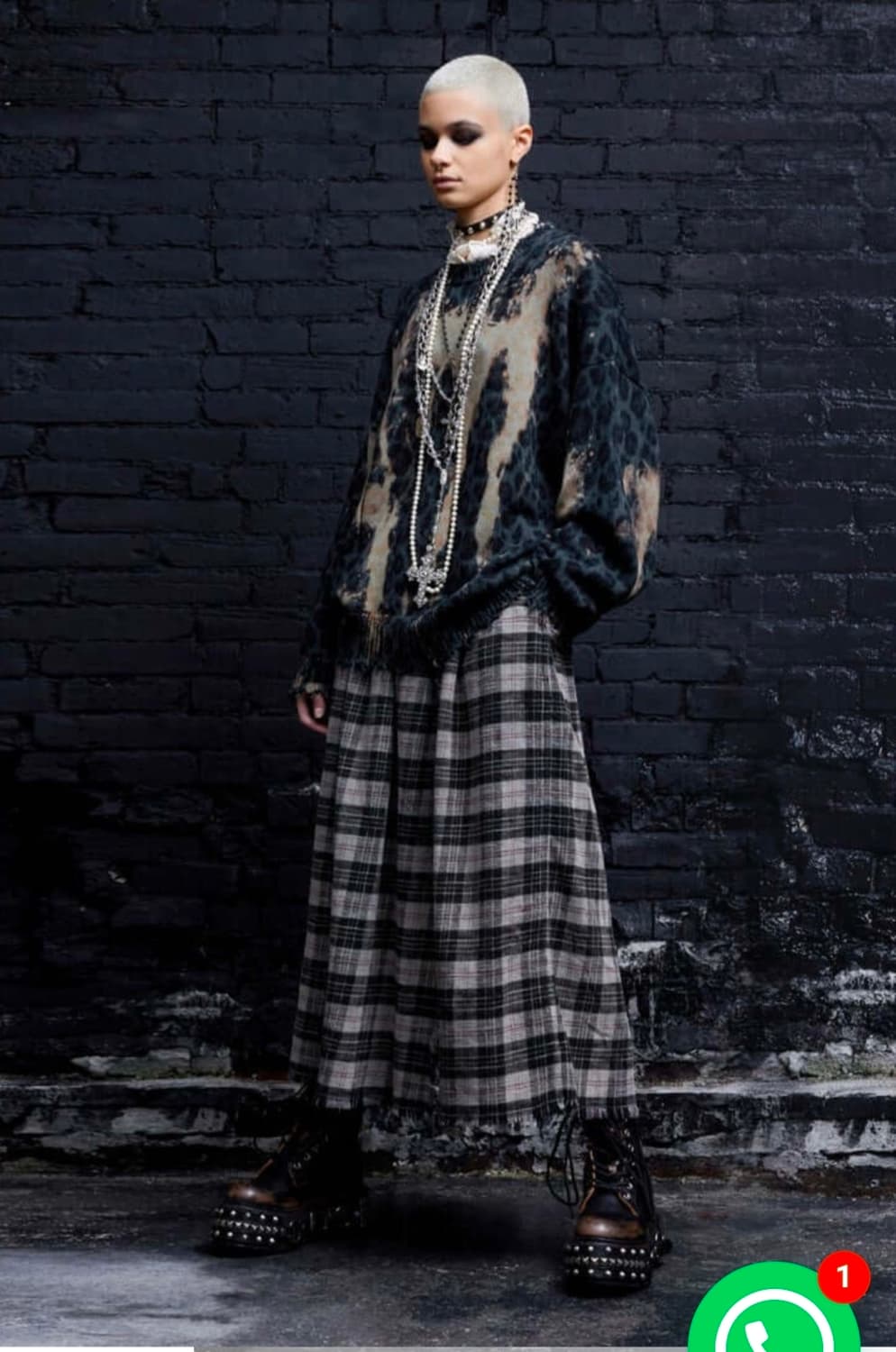 R13 킬트 스커트 xs 상품이미지1