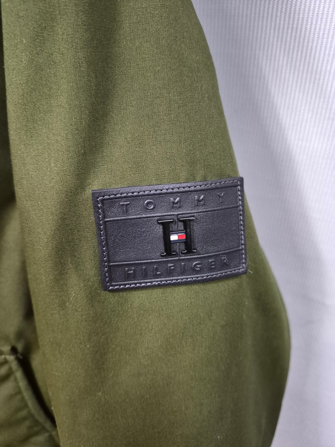 타미힐피거 카키색 패딩 봄버 자켓 남성L 상품이미지3