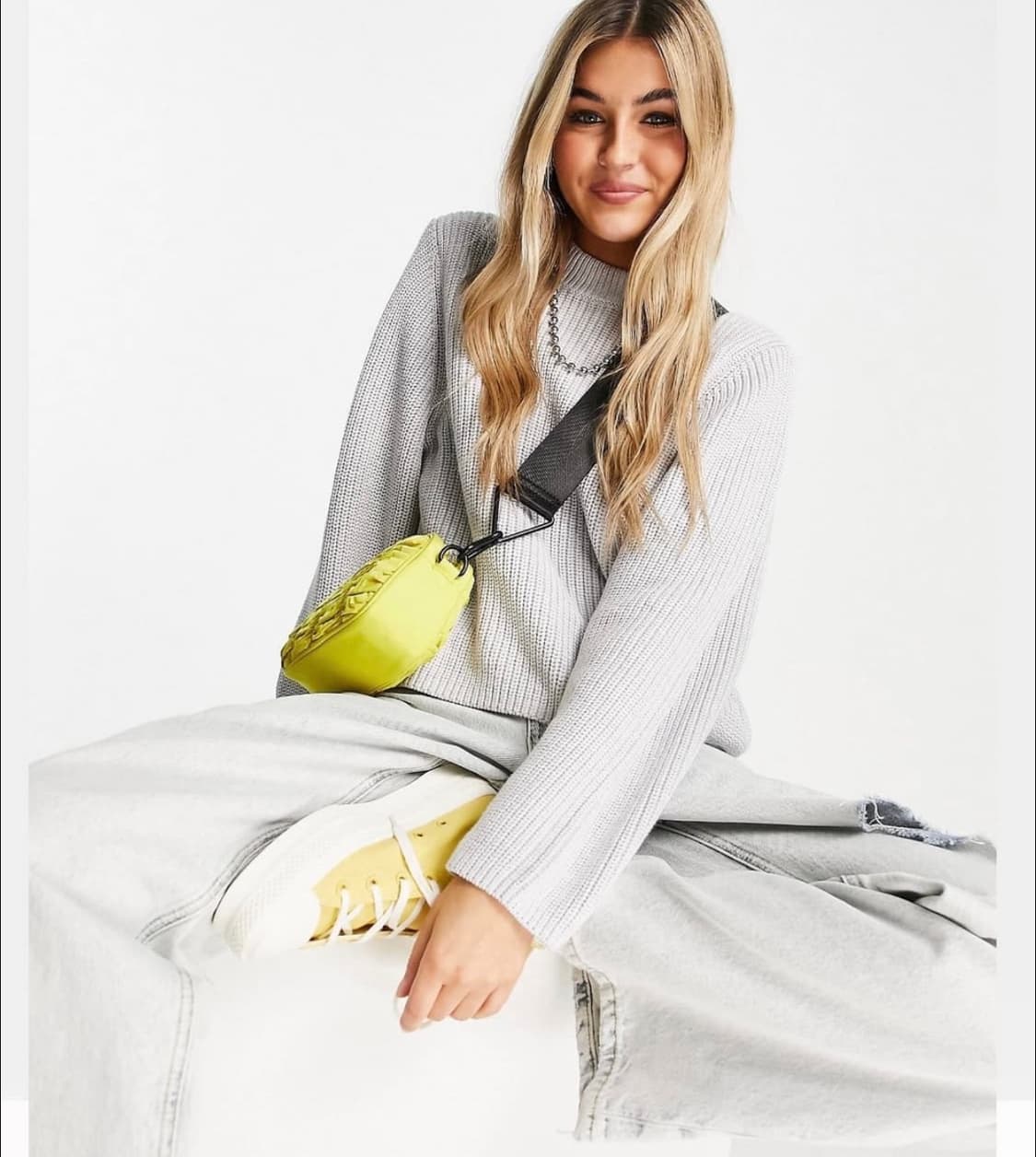 Weekday 위크데이 Minnie 그레이 니트 S 상품이미지3