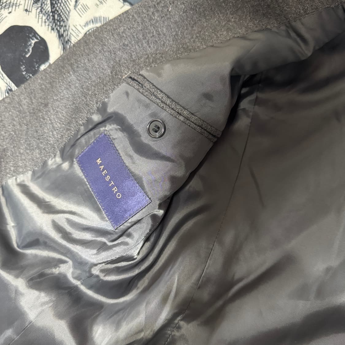 마에스트로 로로피아나원단 남성울 자켓 95사이즈 상품이미지4
