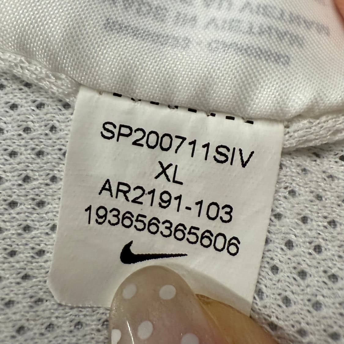 [정품/XL] 나이키 바람막이 형광 블랙 화이트 b16 상품이미지7