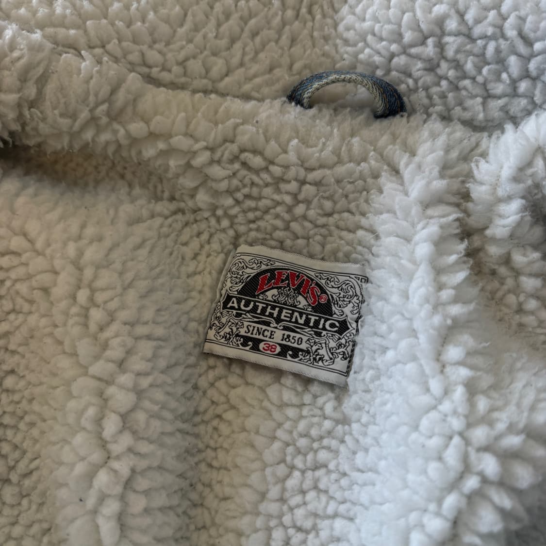 90S 리바이스 데님 셰르파 자켓 38 S M 상품이미지6