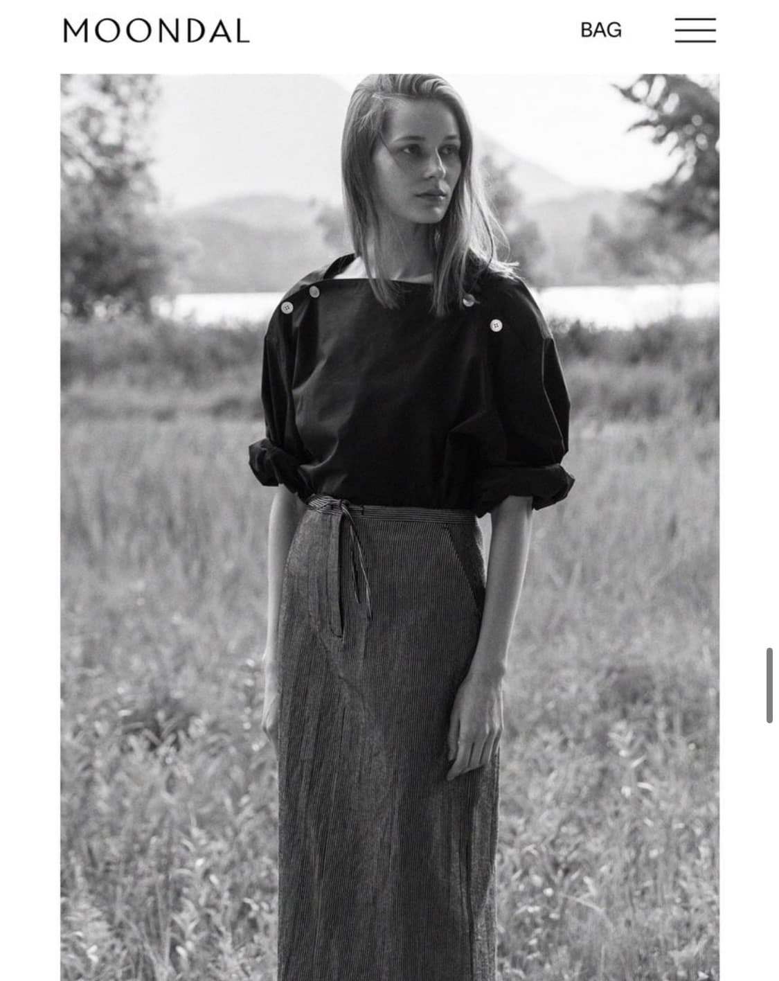 문달 가니 블라우스 딥네이비 상품이미지2