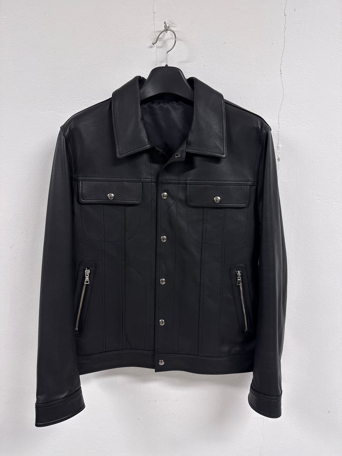 [N][110]이태리 나파 램스킨 트러커 자켓 상품이미지1